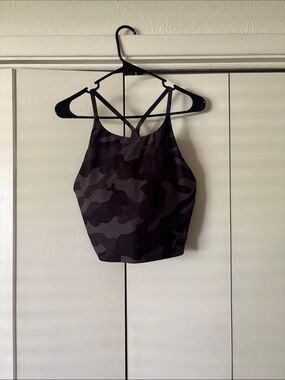 Camo High Neck Strappy Sportsbra